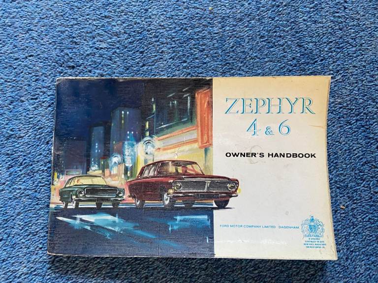 Ford Zephyr 4 & 6 MK III Vintage Owners Manual - Feb 1964