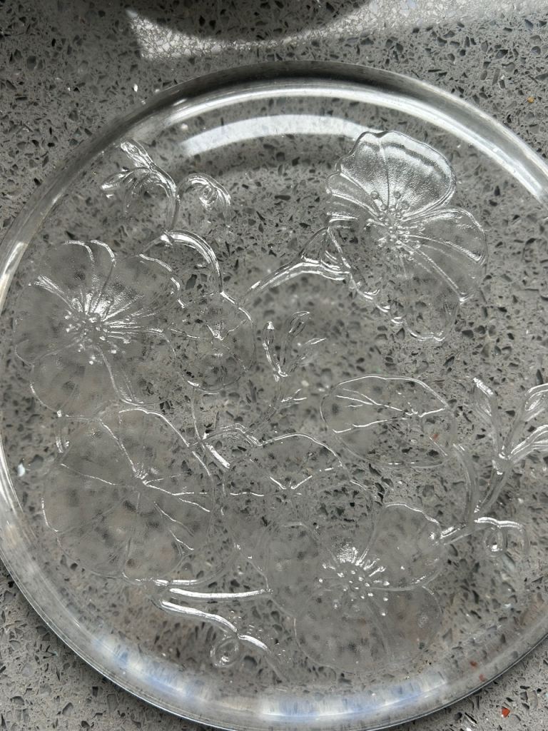 Vintage Glass Cheese Plate with Dome Lid – As Good As New