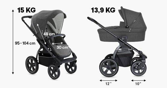  X-Lander Pram/pushchair Set 2 in 1 + Cybex car seat 