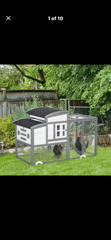Brand new chicken, rabbit, guinea pig coop in packaging 