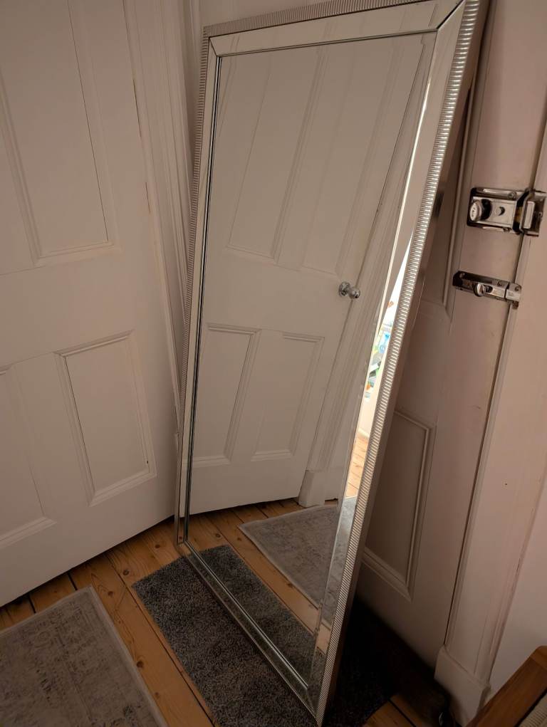 Palma Rectangular Leaner Mirror, 156 x 76cm, Clear