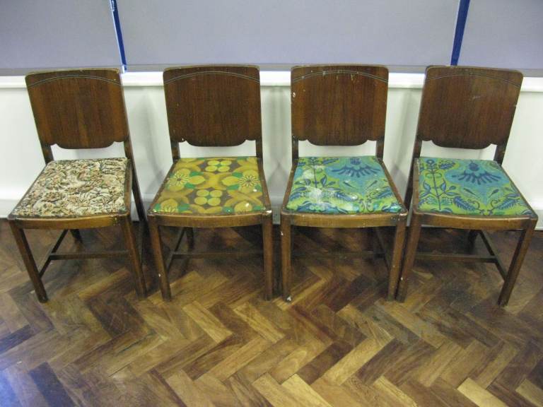 4 Art Deco Vintage Chairs