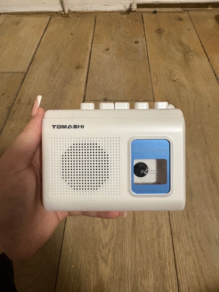 Tomashi F-119 Cassette Player and Recorder – White, Amazing Condition