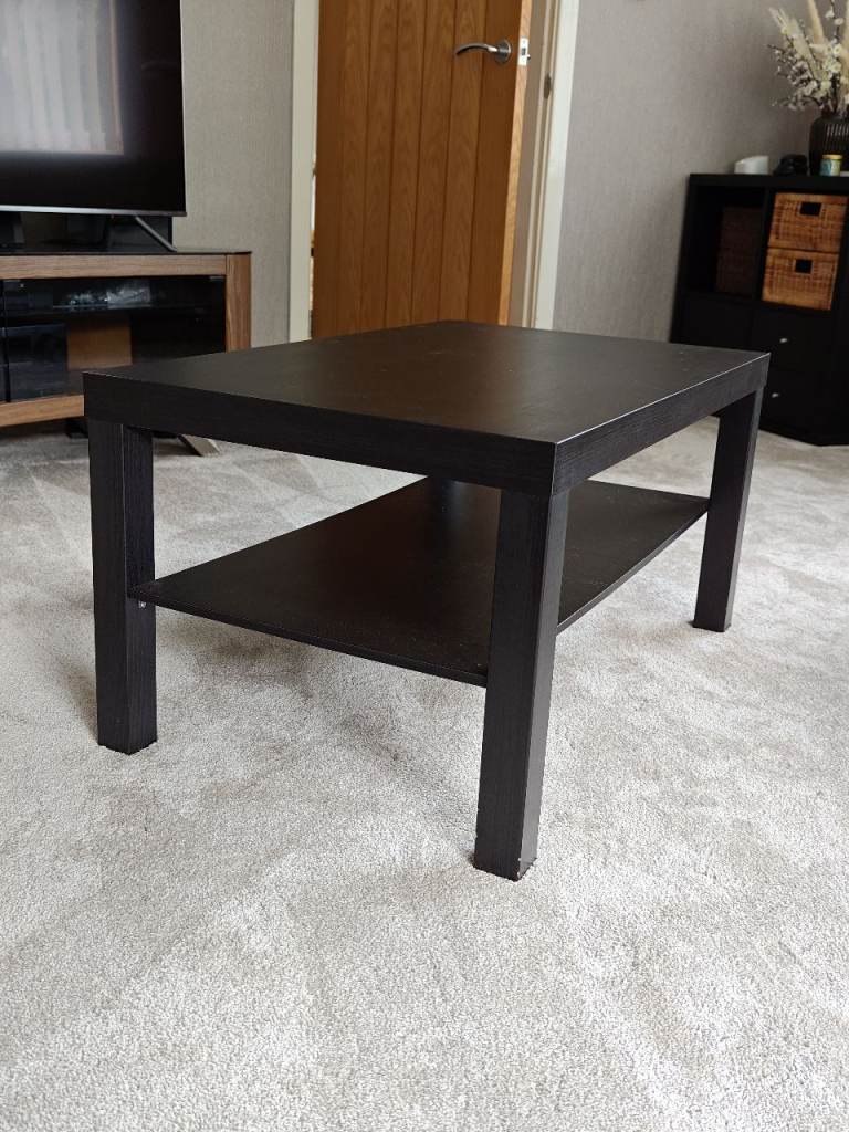 IKEA Lack Black/brown Coffee Table with Shelf – Good Condition