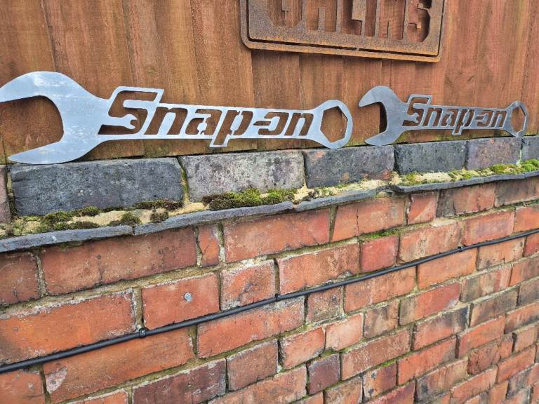 Snap on tools big metal wall art sign