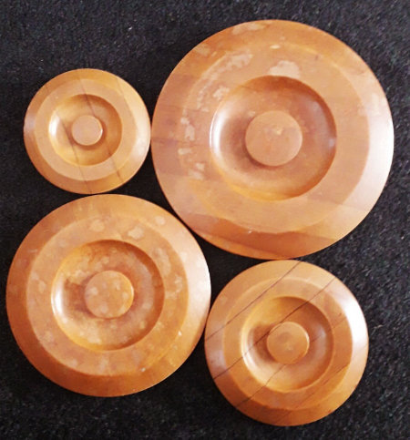 SET OF 4 WOODEN STORAGE CONTAINERS WITH LIDS