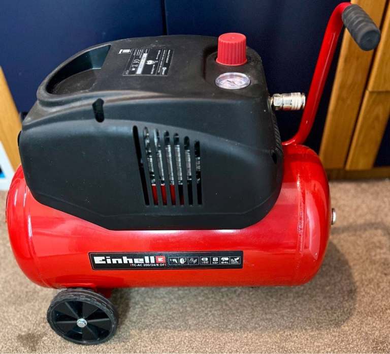 Brand New Einhell TC-AC 200/24/8 OF 24L Oil-Free Air Compressor 8 Bar