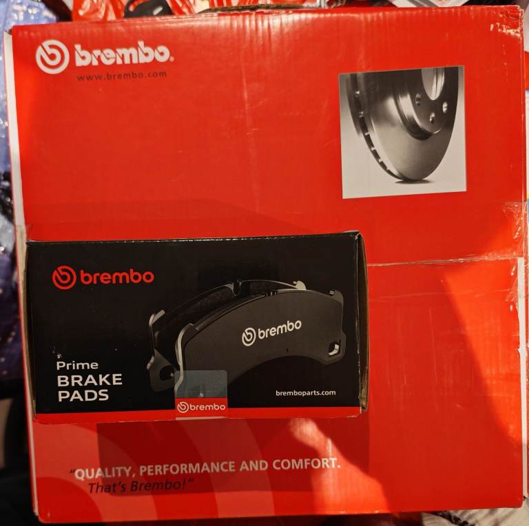 Brembo rear discs and pads. NK front pads 