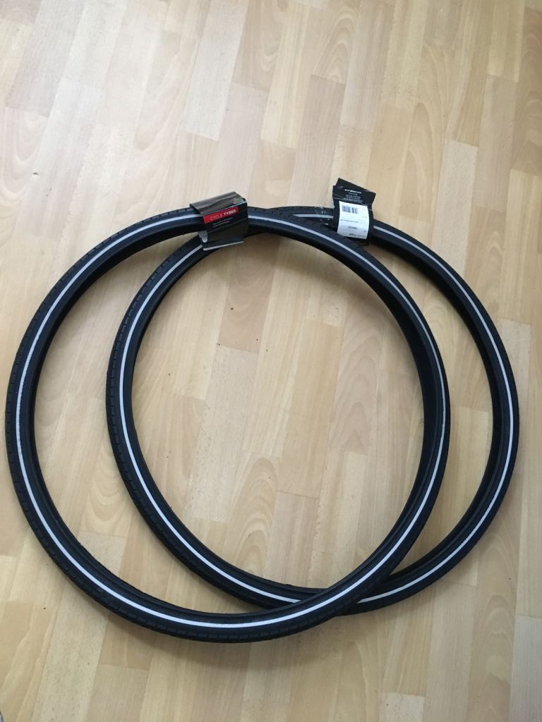 image for New bike tires 700x35c size fits any 27.5” wheel