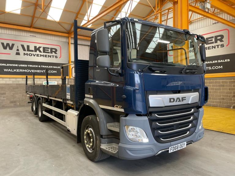 DAF CF340 *EURO 6*, 6X2 DROPSIDE FLATBED - 2019 - FD68 OGY