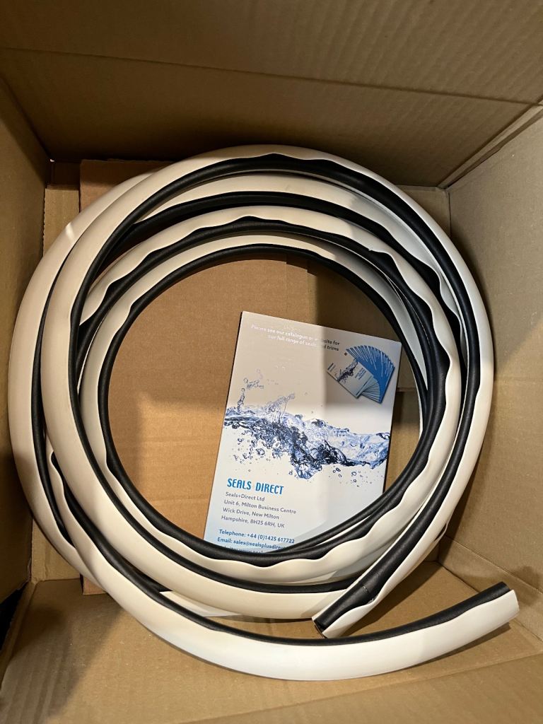 Motorhome or caravan door seal