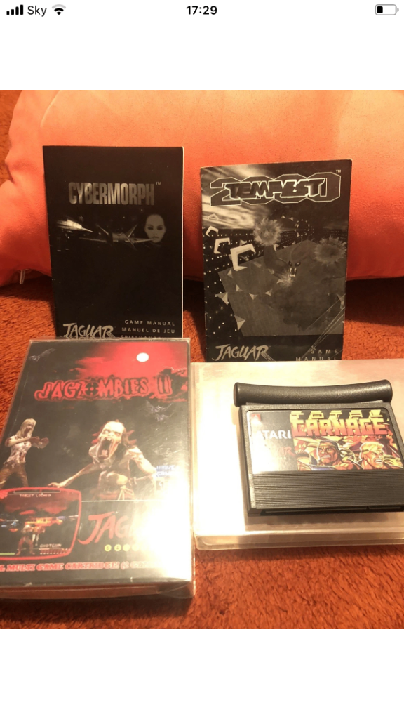 Atari Jaguar Jag zombies rare blood red shell 
