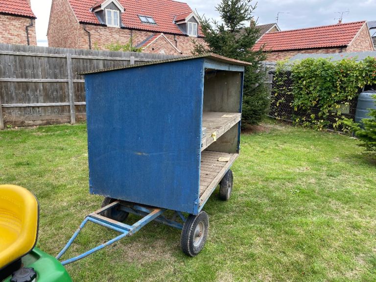 Large four wheeled barrow 