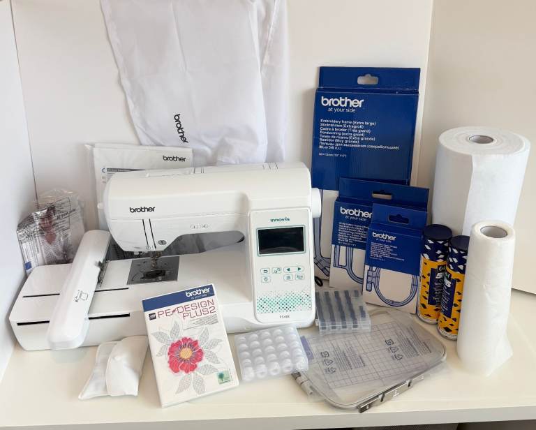 Brother Innov-is F540E Embroidery Machine - Hoops, Accessories, PE-Design Plus 2