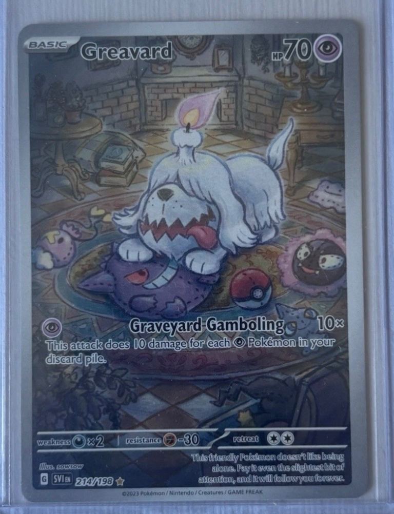 Pokemon Greavard Scarlet & Violet Base Set Card