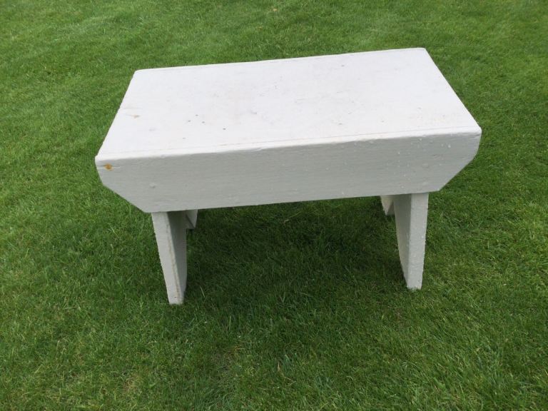 Small Vintage 1930s Wooden “Creepie” Stool
