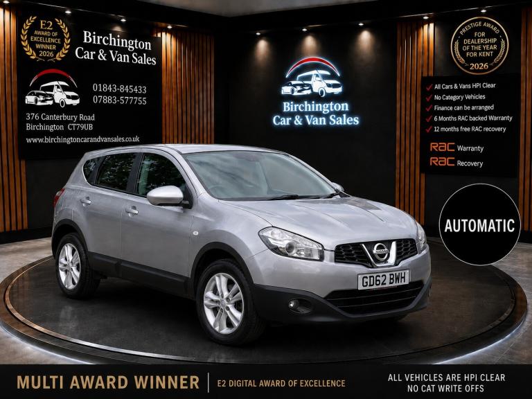 2016 Nissan Qashqai 1.6cc Acenta CVT PETROL **AUTO** ((60665 MILES)) FSH VGC ULEZ OK  HATCHBACK P...