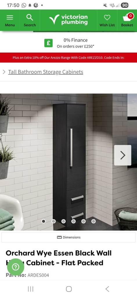 Bathroom cabinet BNIB