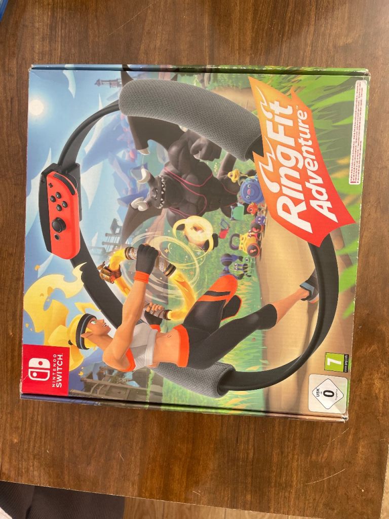 Nintendo Switch Ring Fit Adventure Game with Ring-Con and Leg Strap