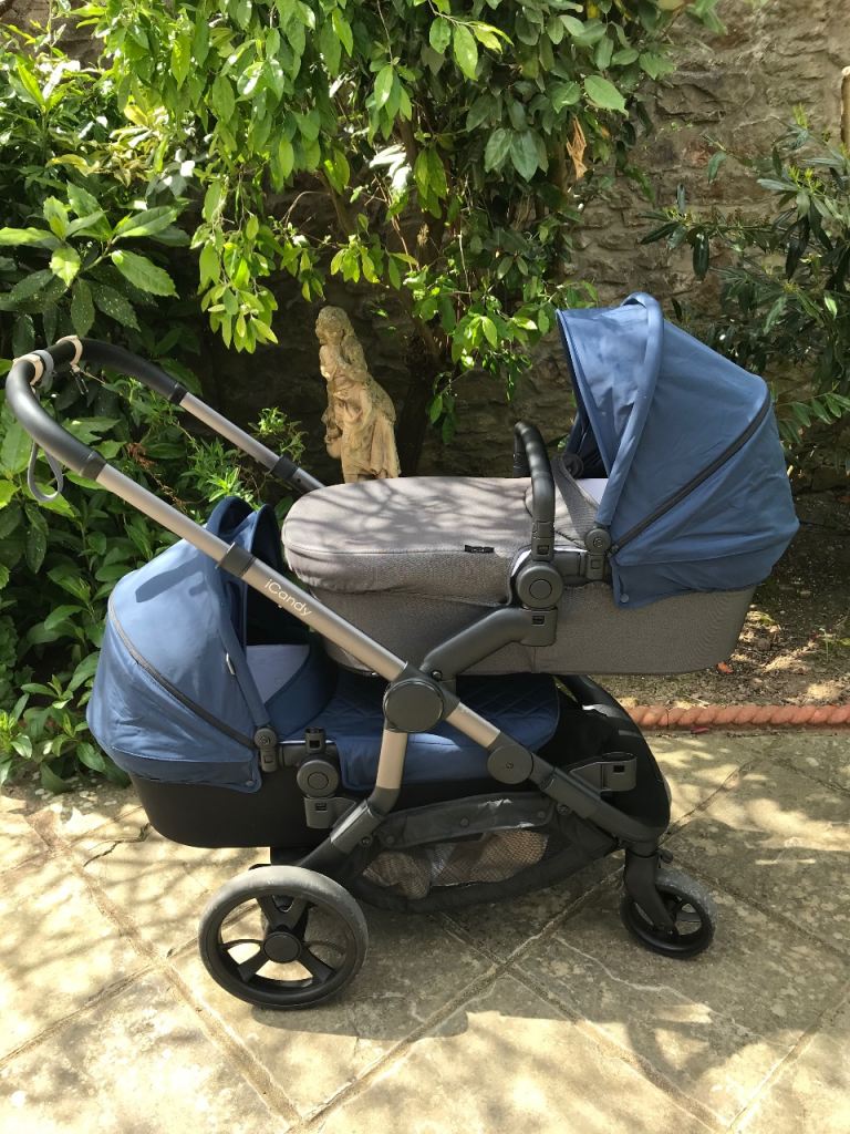 Icandy Orange twin setup pushchair - big bundle