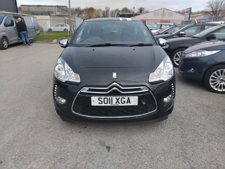 2011 11 CITROEN DS3 1.6 16V VTi BLACK 3 DOOR IN BLACK,COMES WITH A FULL SH & MOT