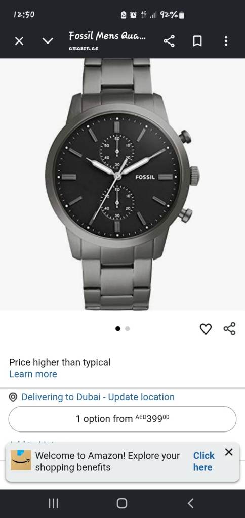 Fossil watch
