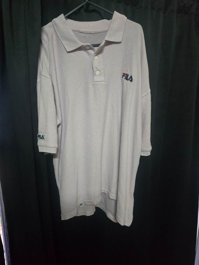 FILA Polo Shirt – Men’s – Light Lavender / Light Grey