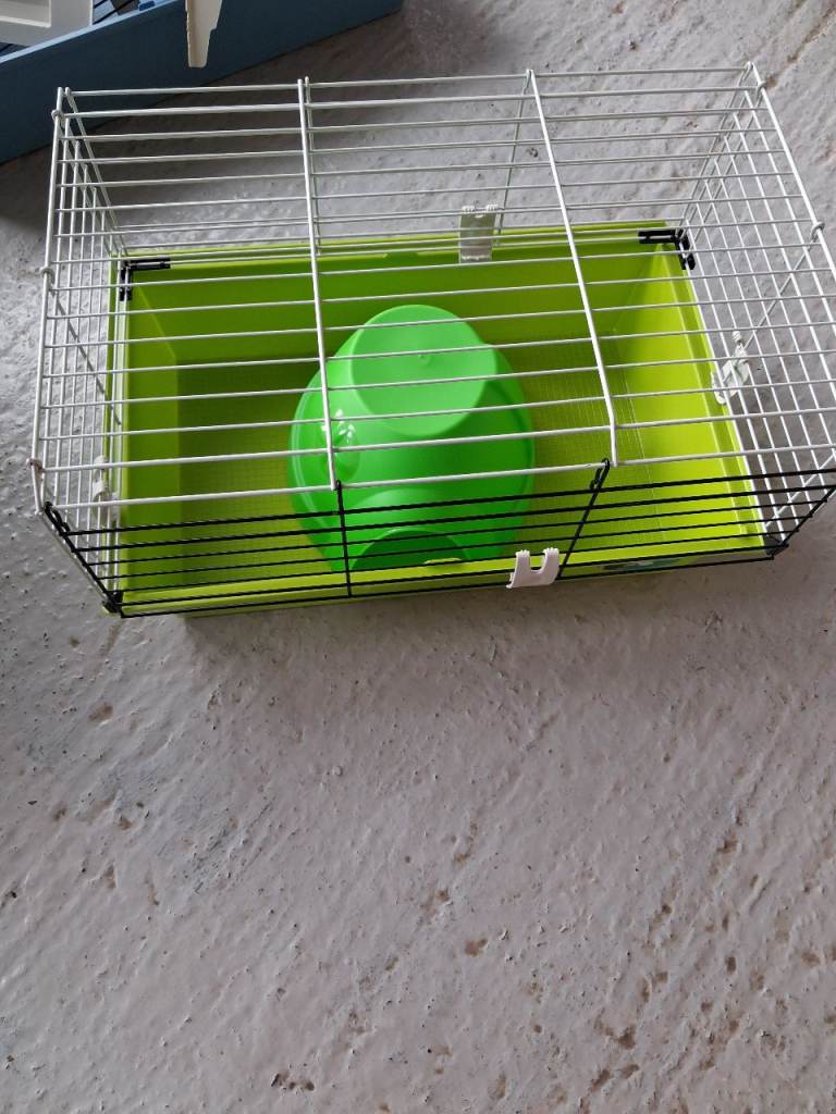 Ferplast, small pet cage, lime green