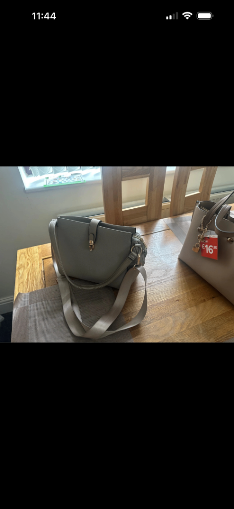 New Beige Handbag with Shoulder Strap