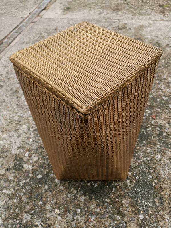 Very Rare Lloyd Loom Lusty Laundry Basket in Gold collectors item