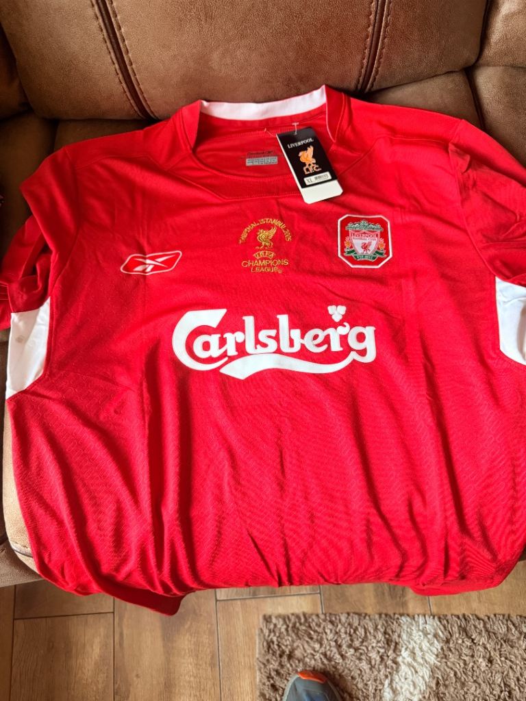 Retro Liverpool shirt/jersey 2005 gerrard 8 size xl 