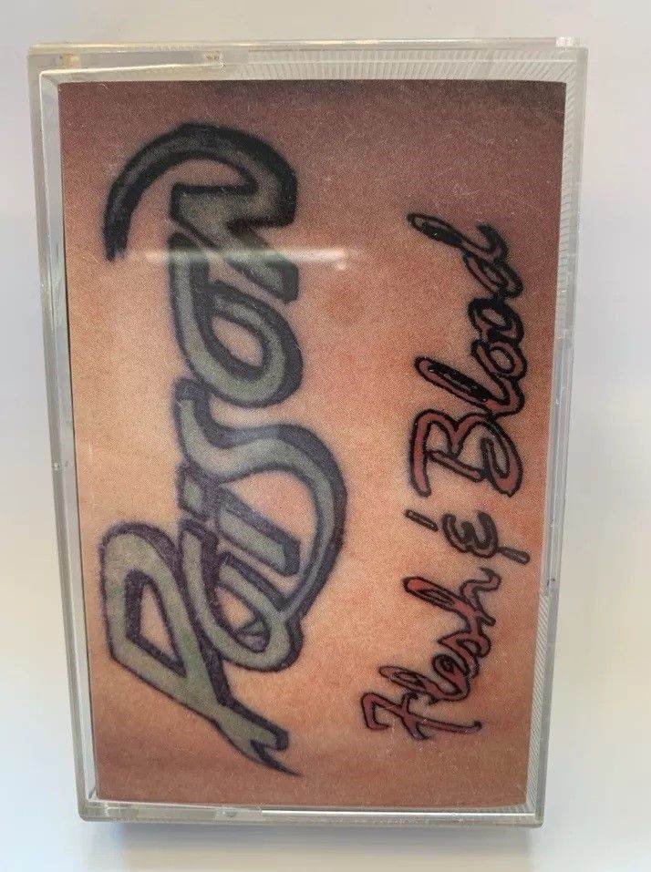 Poison - Flesh and Blood - Cassette Tape - Rare - 1990 -TCEST2126