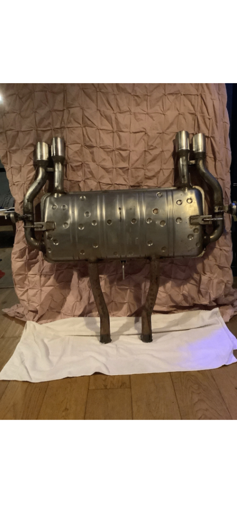 Jaguar XKR exhaust silencer back box 