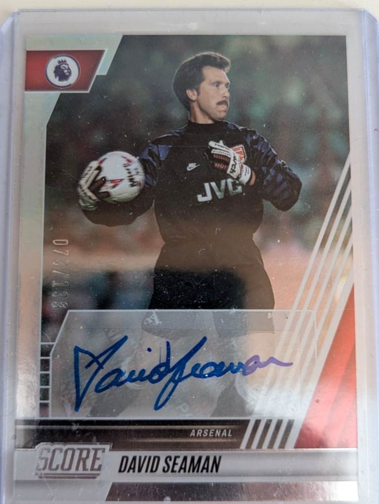 David Seaman Autograph Card - Arsenal Goalkeeper