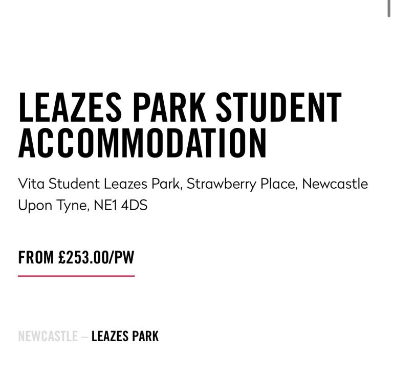 Vita Student Leazes Park accommodation