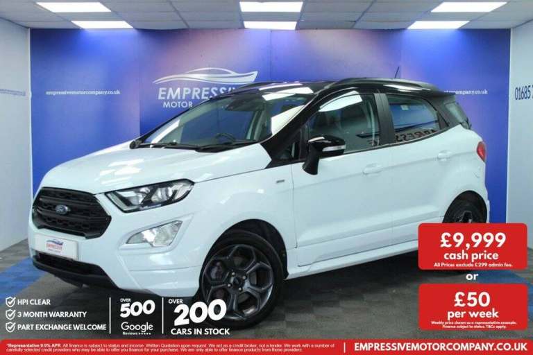 2020 69 FORD ECOSPORT 1.0T ECOBOOST GPF ST-LINE SUV 5DR PETROL MANUAL EURO 6 (S/
