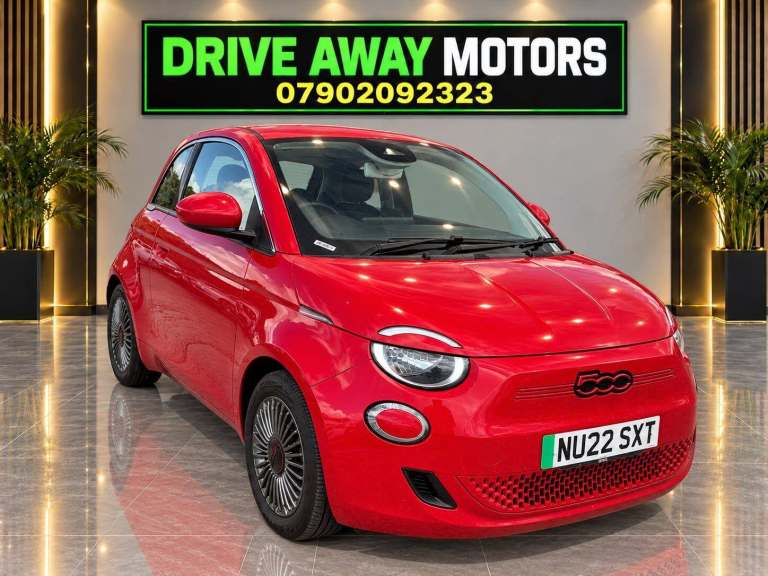 2022 Fiat 500 70kW Red 24kWh 3dr Auto HATCHBACK ELECTRIC Automatic