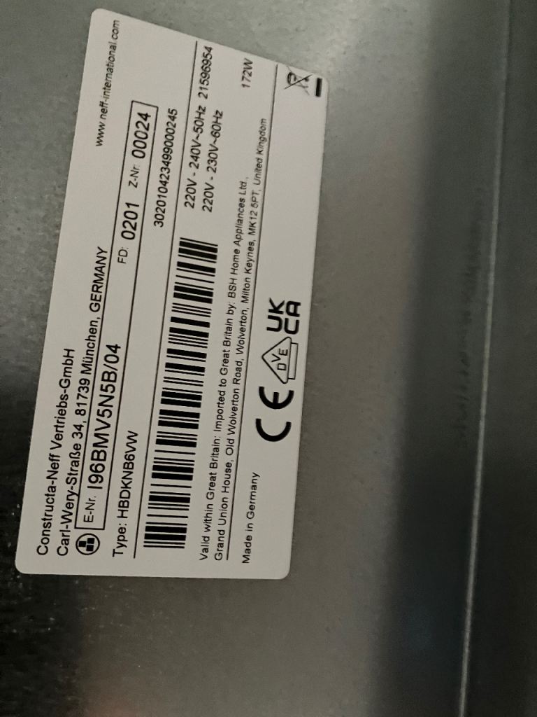 Neff Stainless Steel Cooker Hood - Good Condition, £150.00 for Sale
