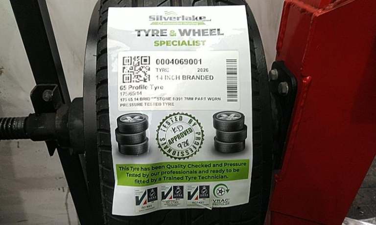 175 65 14 Bridgestone B391 7mm Part Worn Pressure Tested Tyre