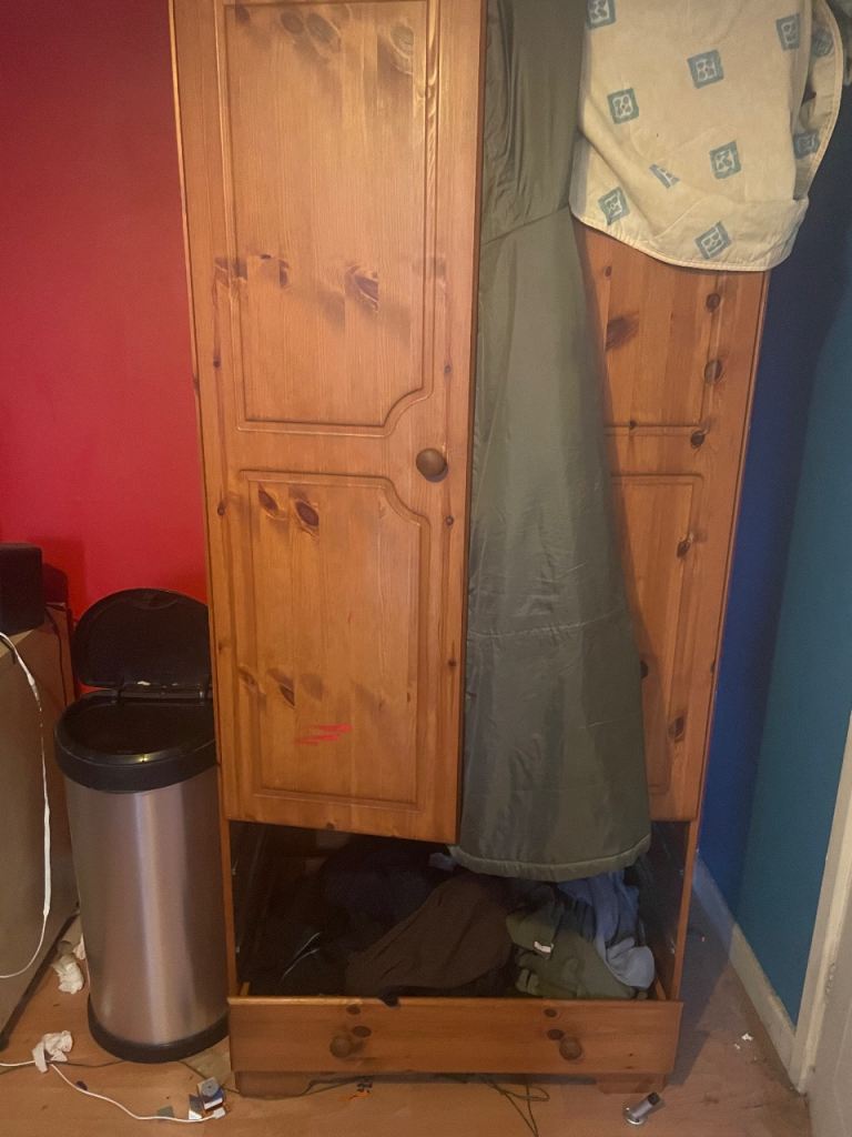 Wardrobe missing a drawer but could be upcycled 