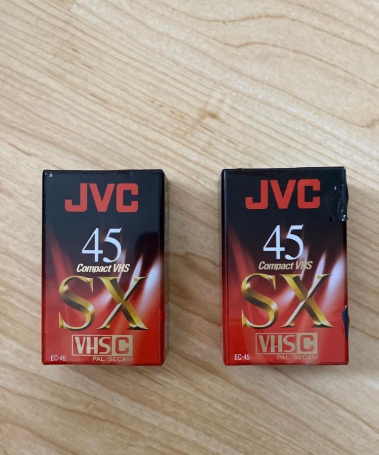 image for JVC 45 minute handycam blank cassettes x2