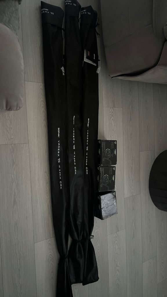 3x sonik fishing rods with reels