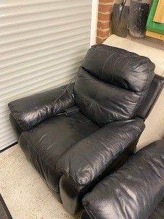 3 seater reclining leather sofa and electric reclining chair
