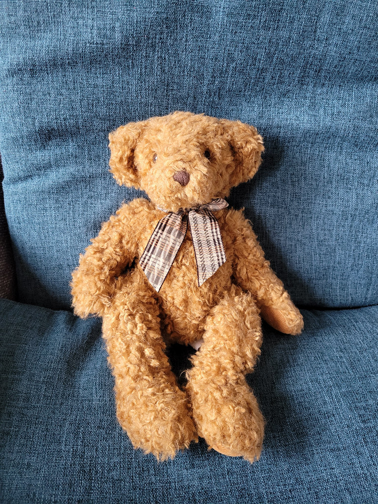 Vintage and collectable Kensington teddy bear by Russ Berrie & Co.