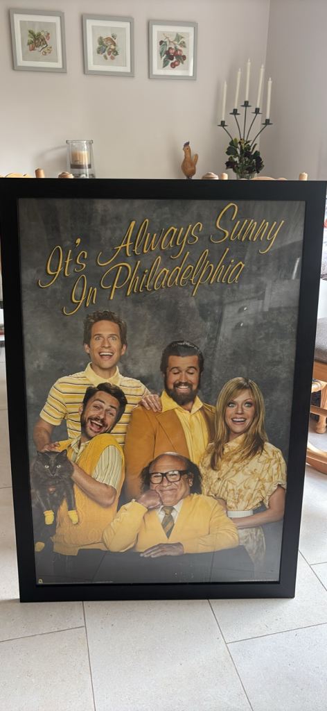 Always Sunny in Philadelphia poster and frame