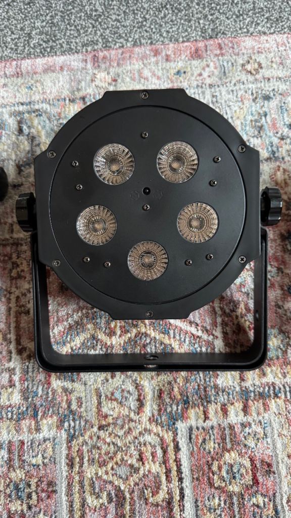4 x ADJ Mega Tripar Profile Plus LED Par Cans, plus cables and bag