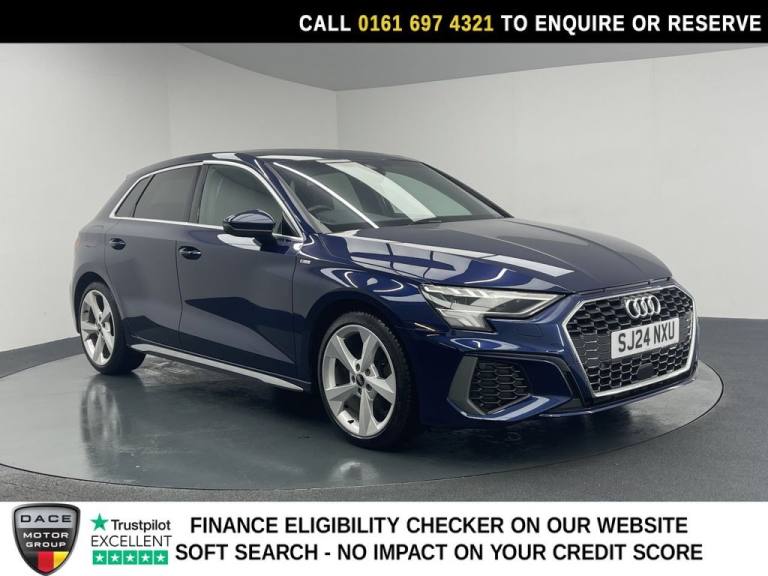 2024 Audi A3 1.0 TFSI 30 S line Sportback 5dr Petrol Manual Euro 6 (s/s) (110 ps) Hatchback Petro...