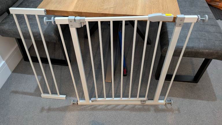 Baby Safety Gate - White Metal, As Good As New