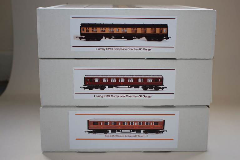 Hornby Mallard and  Composite Coaches OO Gauge storage box 