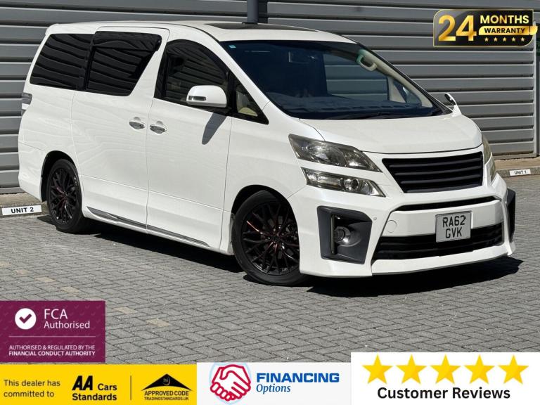 2026 Toyota Vellfire 2012- White| Beige interior| 8 Seater PETROL Automatic